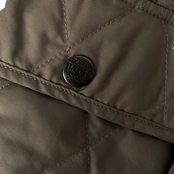 Quilted Chore Coat Down Jacket Cargo Pockets - Picture 8 of 12